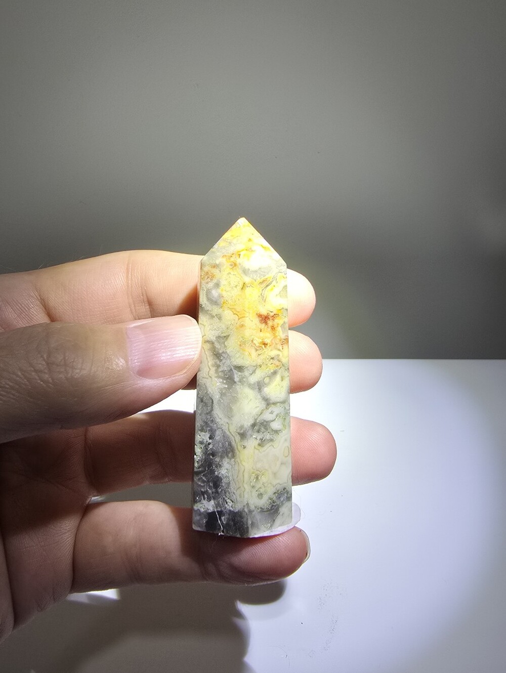 Crazy Lace Agate Crystal Tower #C